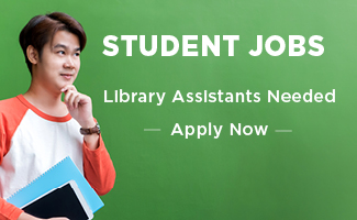 Library Assistants needed for fall.